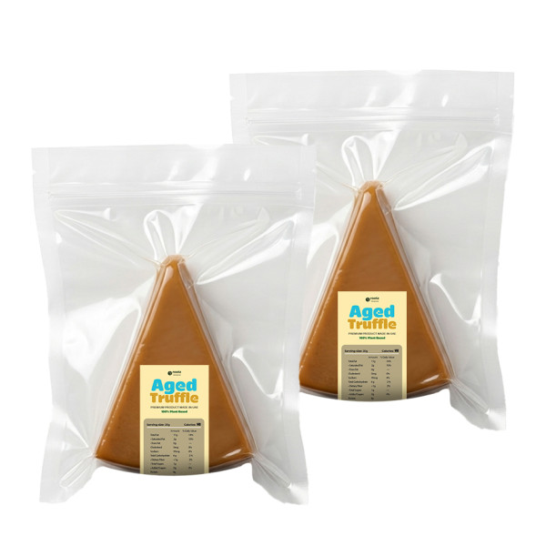 Image of Vegan Aged Truffle Cheese  ~140g(Hand Cut)– Pack of 2