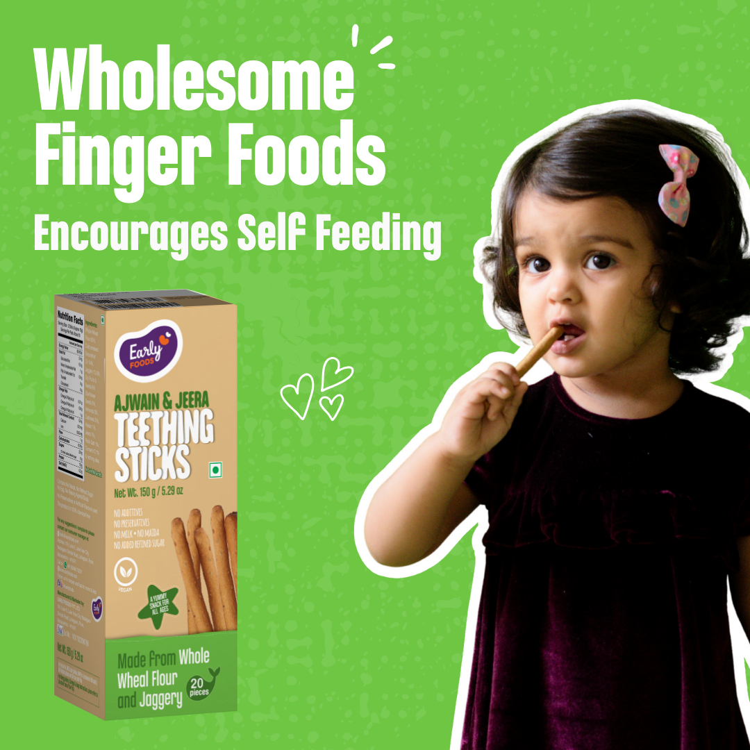 Early Foods-Whole Wheat Ajwain Jaggery Teething Sticks 150g