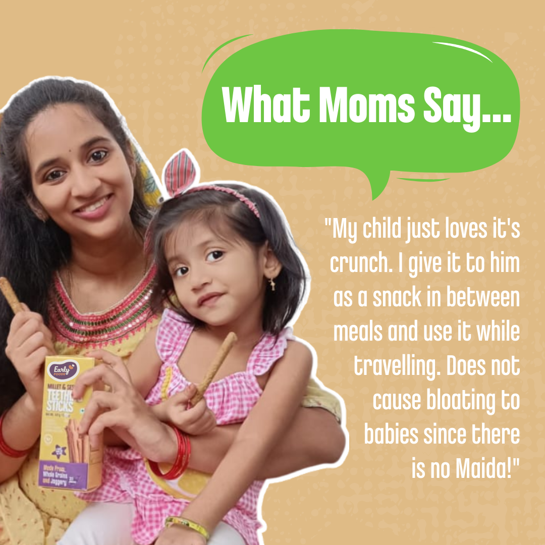 Early Foods-(Pack of 2)Ajwain & Jeera Teething sticks 150gm