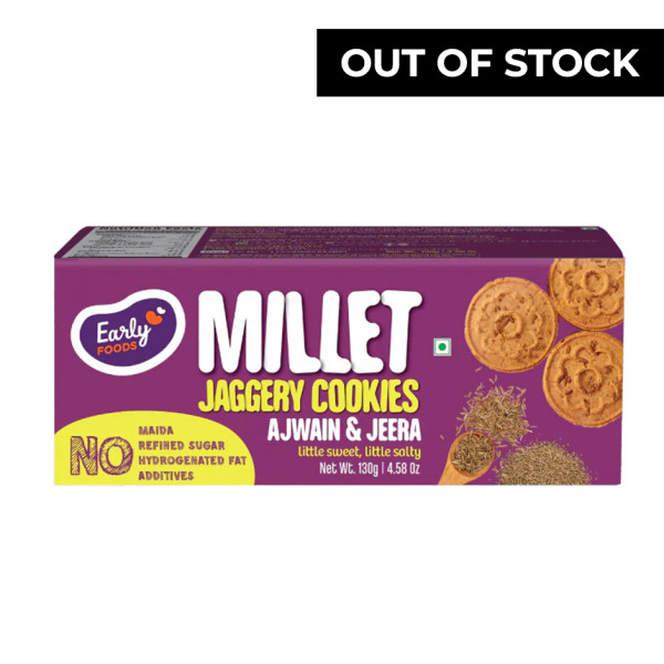 Image of Early Foods - Ajwain &amp; Jeera Jaggery Cookies 130g
