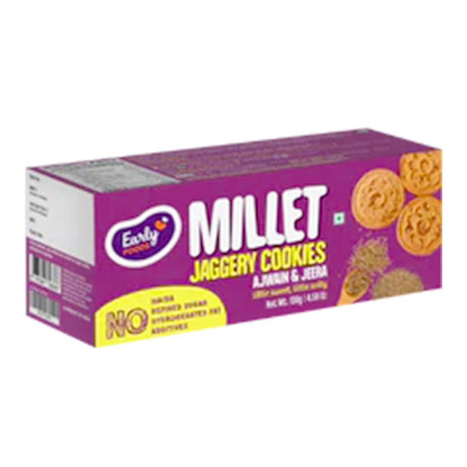 Early Foods - Ajwain & Jeera Jaggery Cookies 130g