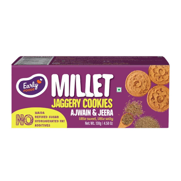 Image of Early Foods - Ajwain &amp; Jeera Jaggery Cookies 130g