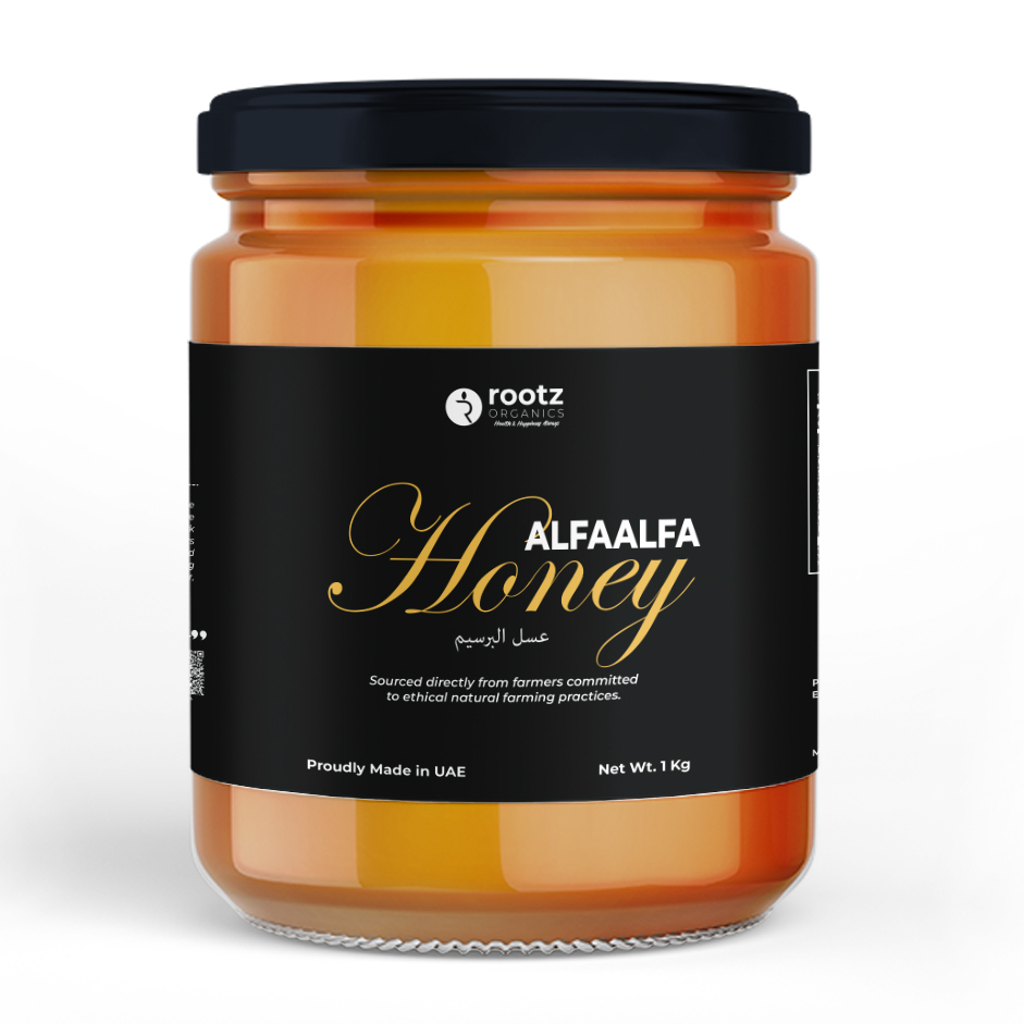Alfalfa raw Honey 1 kg by Rootz organics