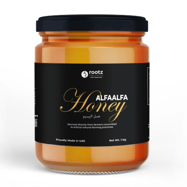Image of Alfalfa raw Honey 1 kg by Rootz organics
