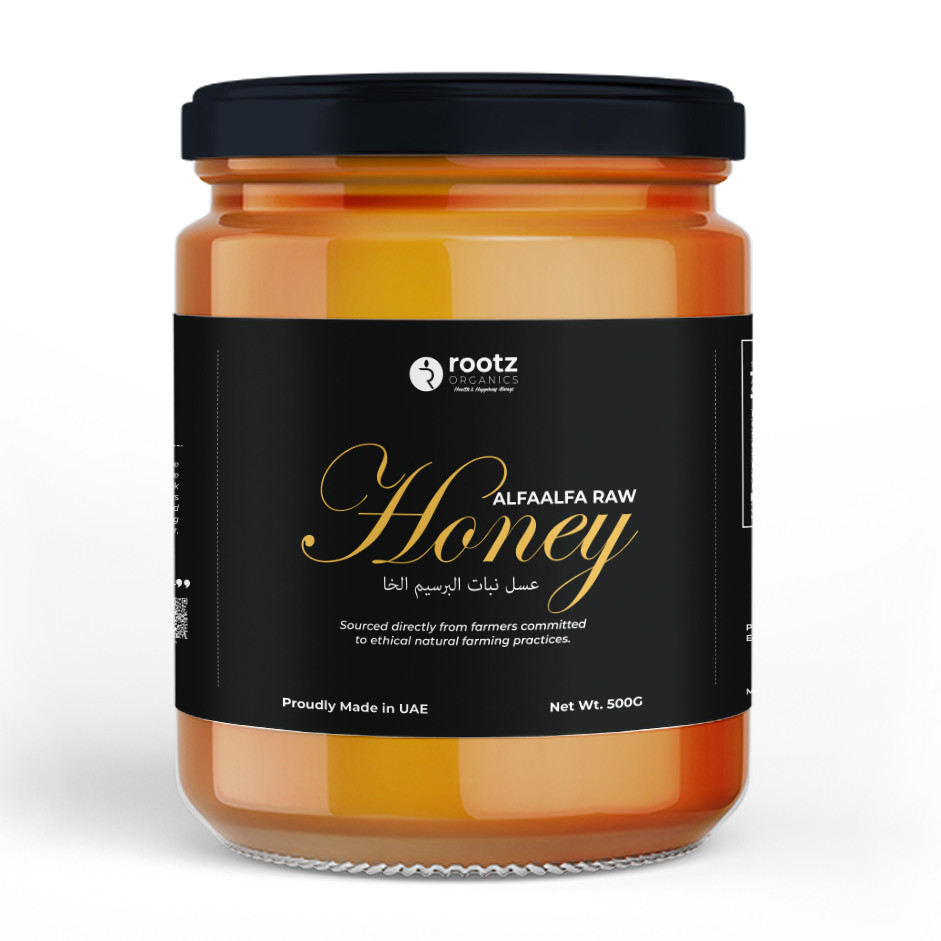Alfalfa raw Honey 500g by Rootz organics