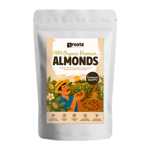 Image of Organic Almond(dryfruit) 500g