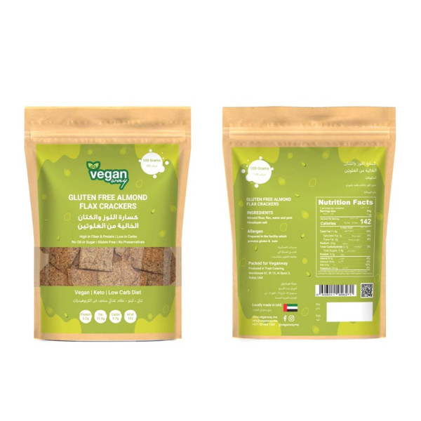 Image of Almond Flax Crackers 100g
