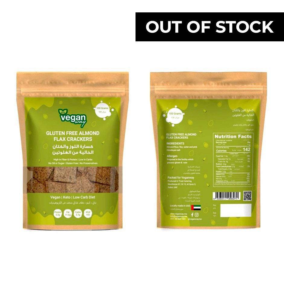 Almond Flax Crackers 100g