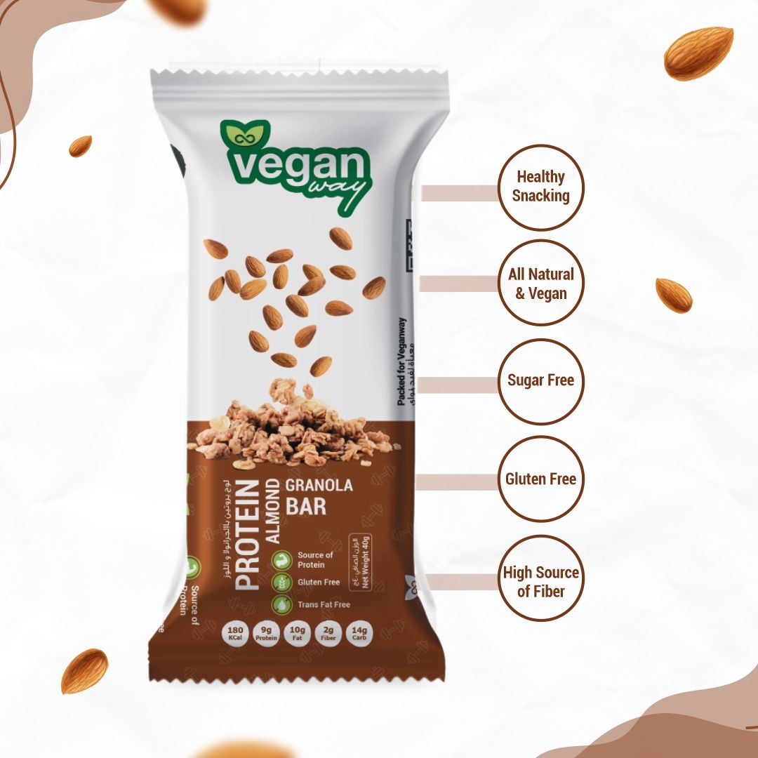 Protein Almond Granola Bars by Rootz Organics single pack 40g