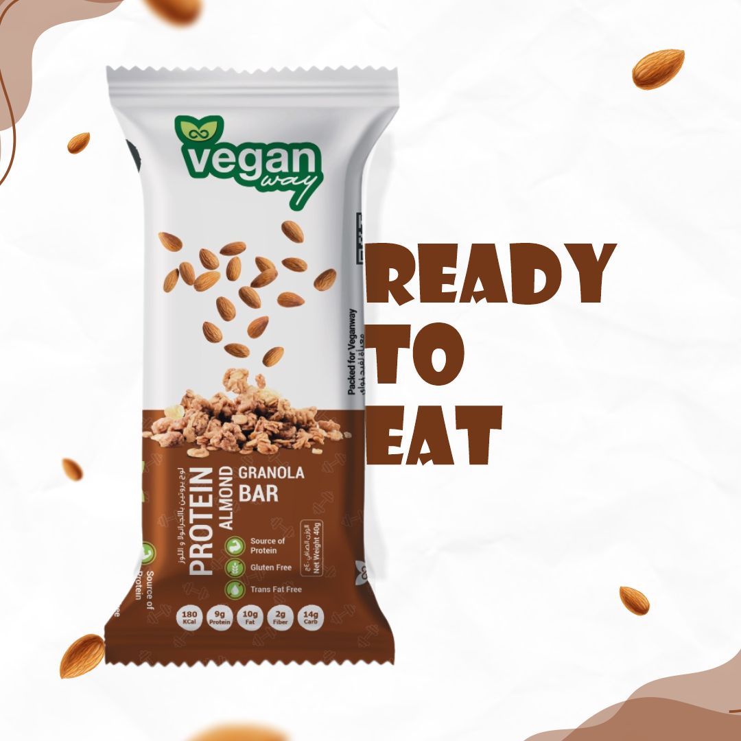 Protein Almond Granola Bars by Rootz Organics single pack 40g
