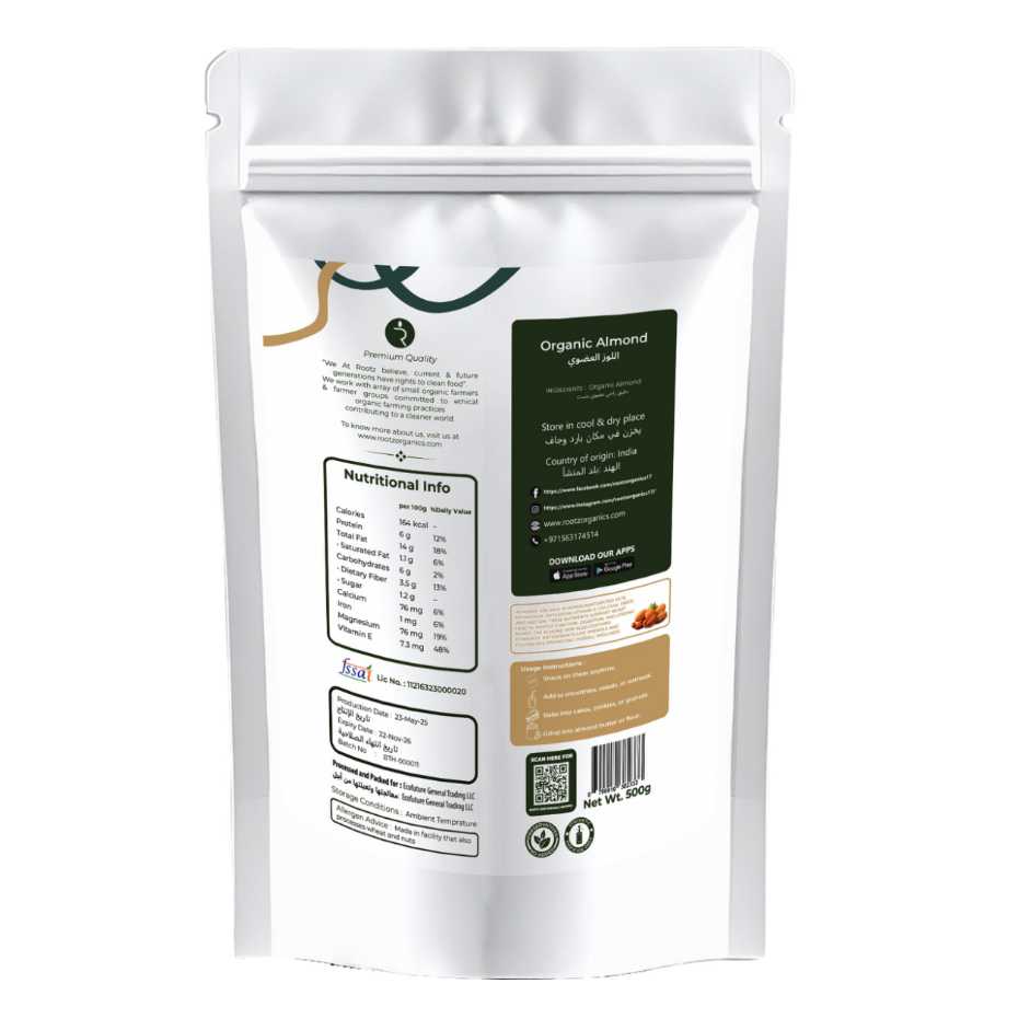 Organic Almond(dryfruit) 500g