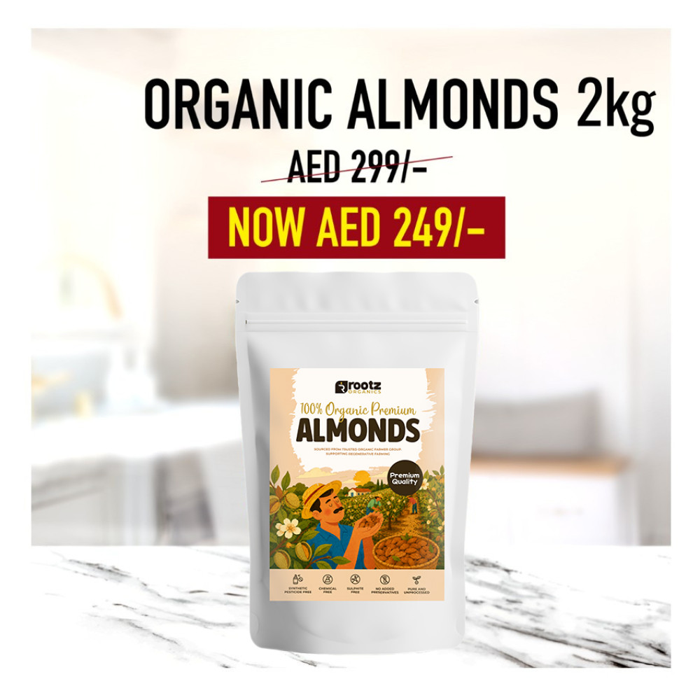 2Kg Organic Almonds