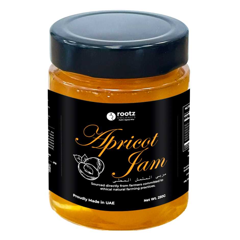 Premium Apricot Jam 250g – Natural Fruit Spread for Bread, Pancakes & Desserts
