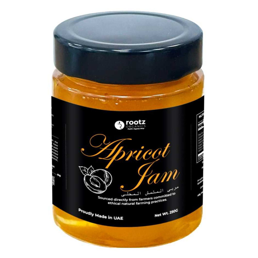 Premium Apricot Jam 250g – Natural Fruit Spread for Bread, Pancakes &amp; Desserts