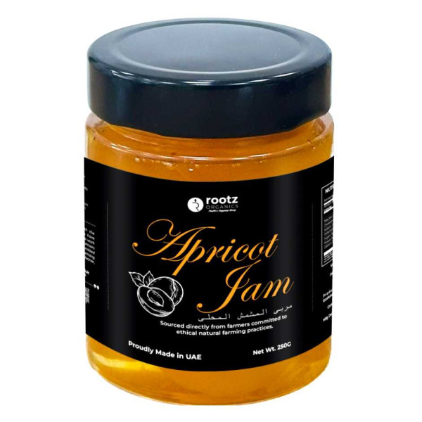 Image of Premium Apricot Jam 250g – Natural Fruit Spread for Bread, Pancakes &amp; Desserts