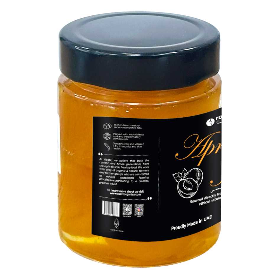 Premium Apricot Jam 250g – Natural Fruit Spread for Bread, Pancakes & Desserts