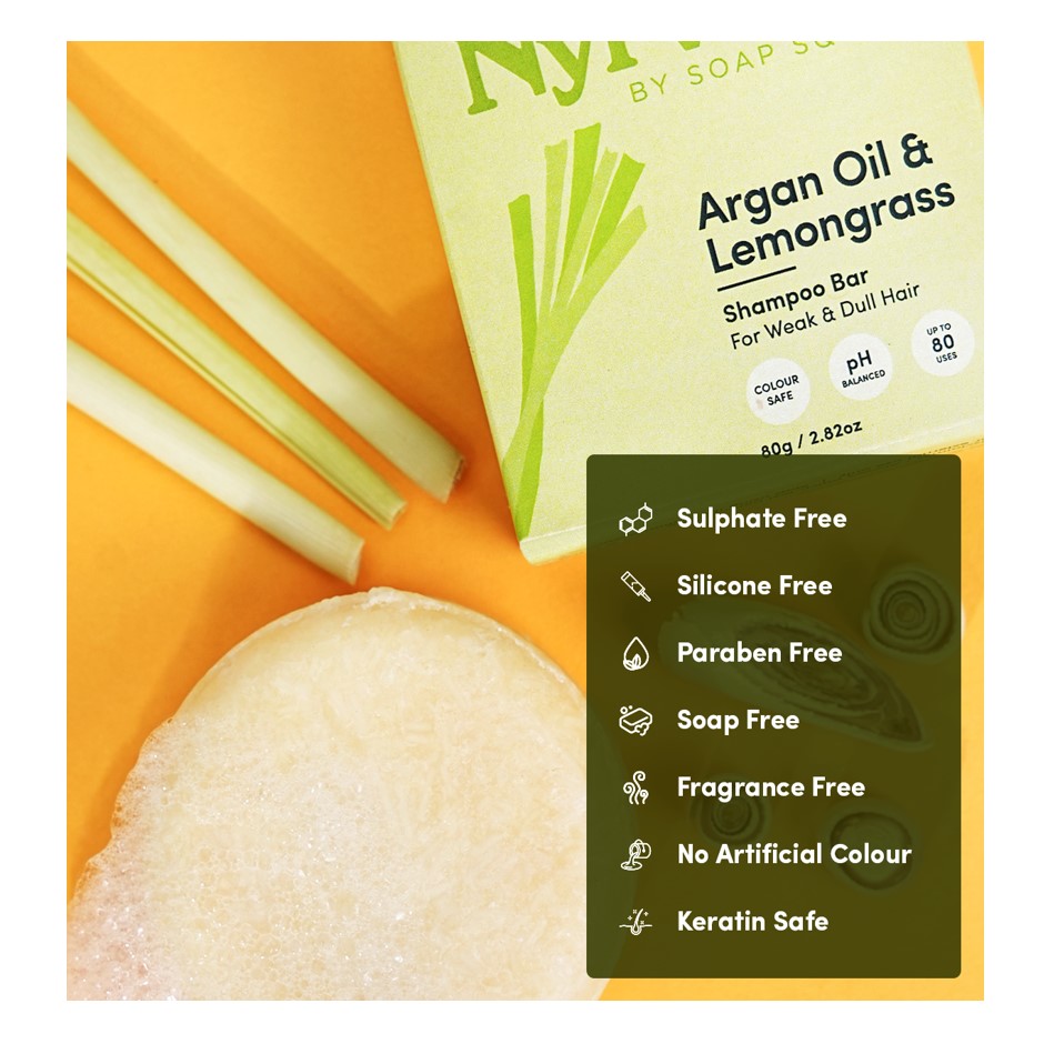 Argan Oil & Lemongrass Shampoo Bar