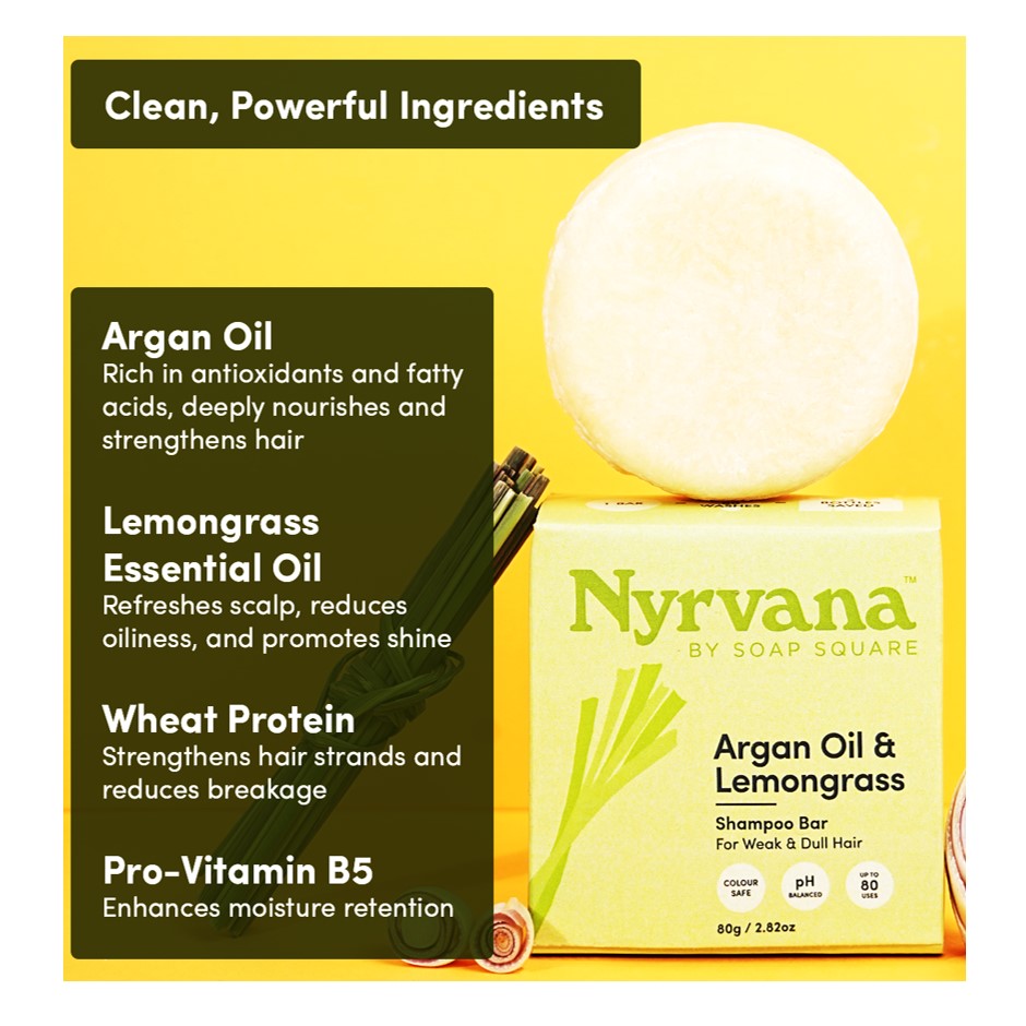 Argan Oil & Lemongrass Shampoo Bar