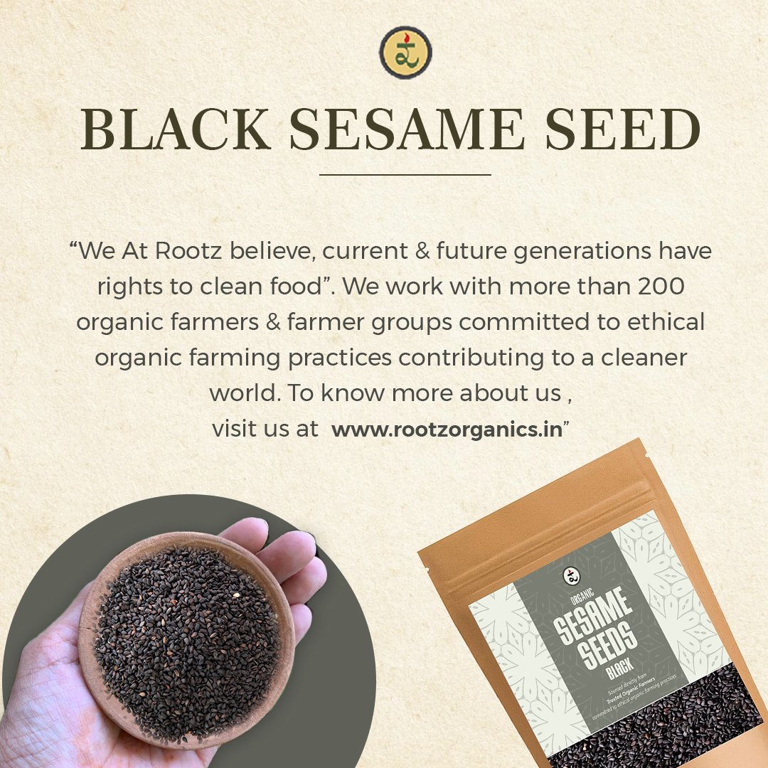 Organic Sesame Seeds - Black 250g