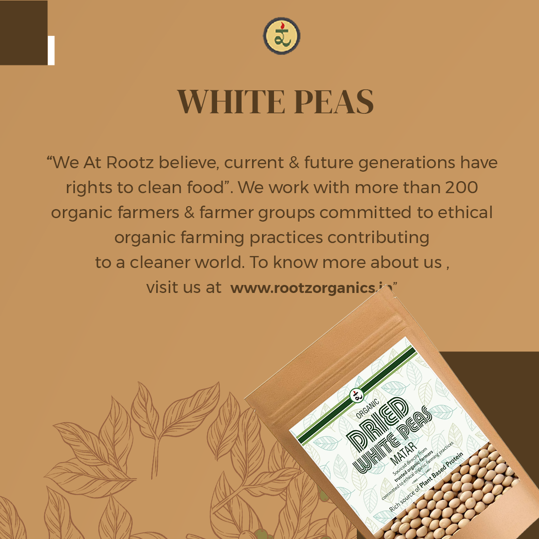 Organic White Matar (White Peas Whole) 500g