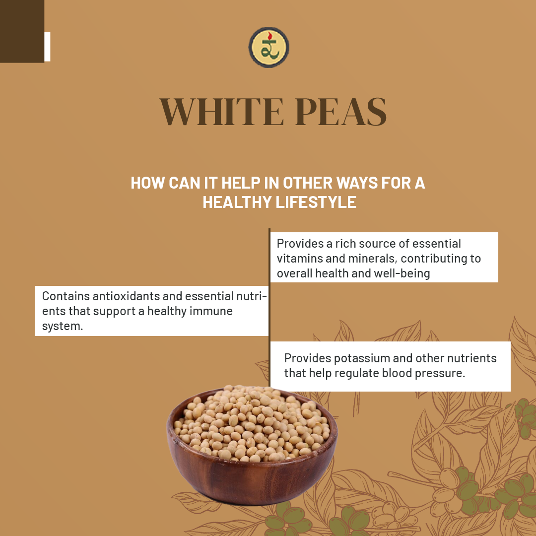 Organic White Matar (White Peas Whole) 500g