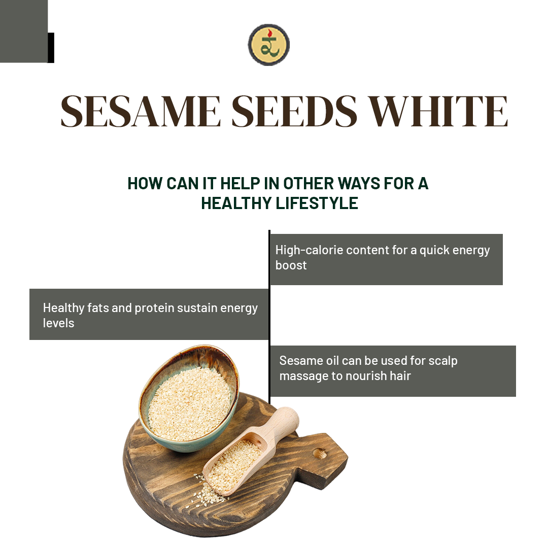 Organic Sesame Seeds White 250g by Rootz Organics