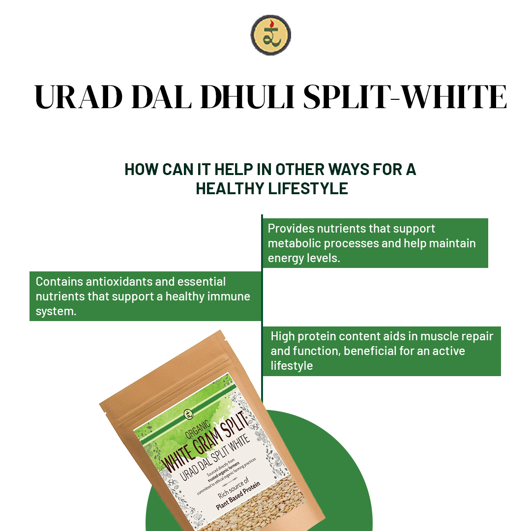 Organic Urad Dal Washed Dal 1kg