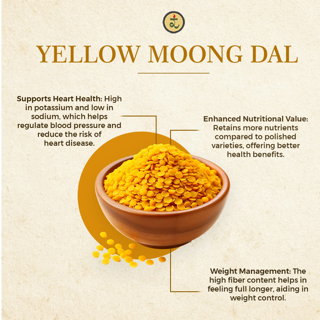 Organic Moong Dal Dhuli Split (Yellow) Dal 1kg