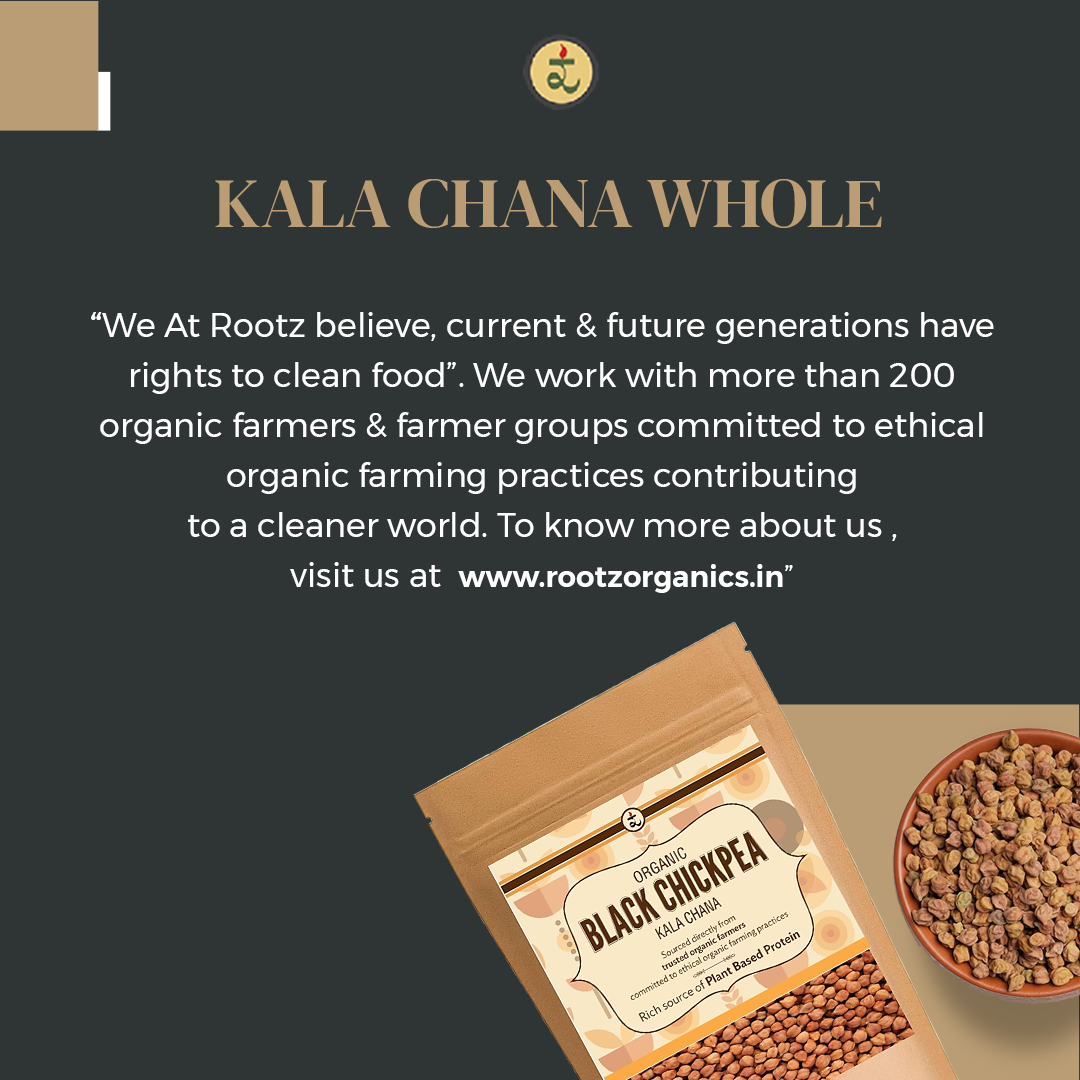 Organic Kala Chana Whole Dal 500g