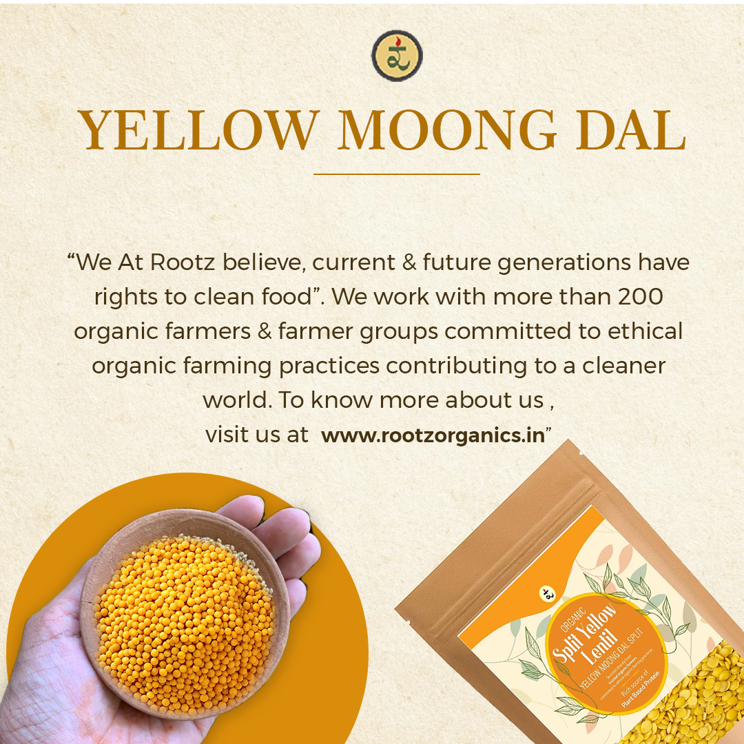 Organic Moong Dal Dhuli Split (Yellow) Dal 1kg