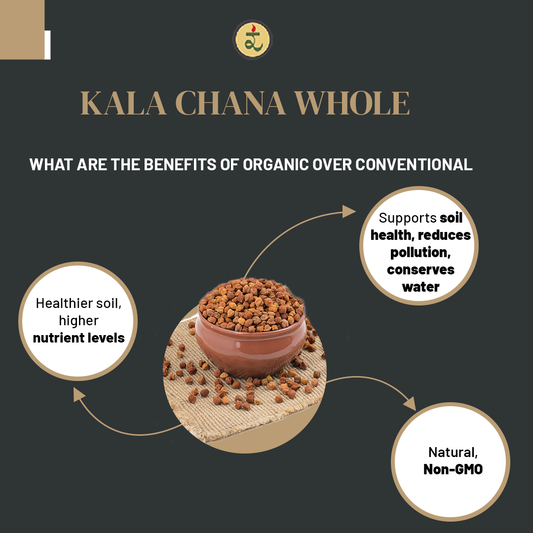 Organic Kala Chana Whole Dal 500g