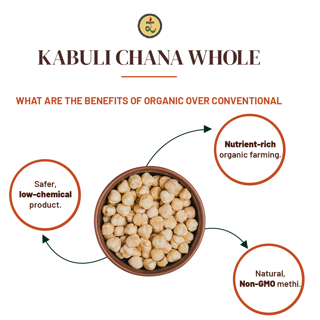 Organic Kabuli Chana Whole Dal 500g