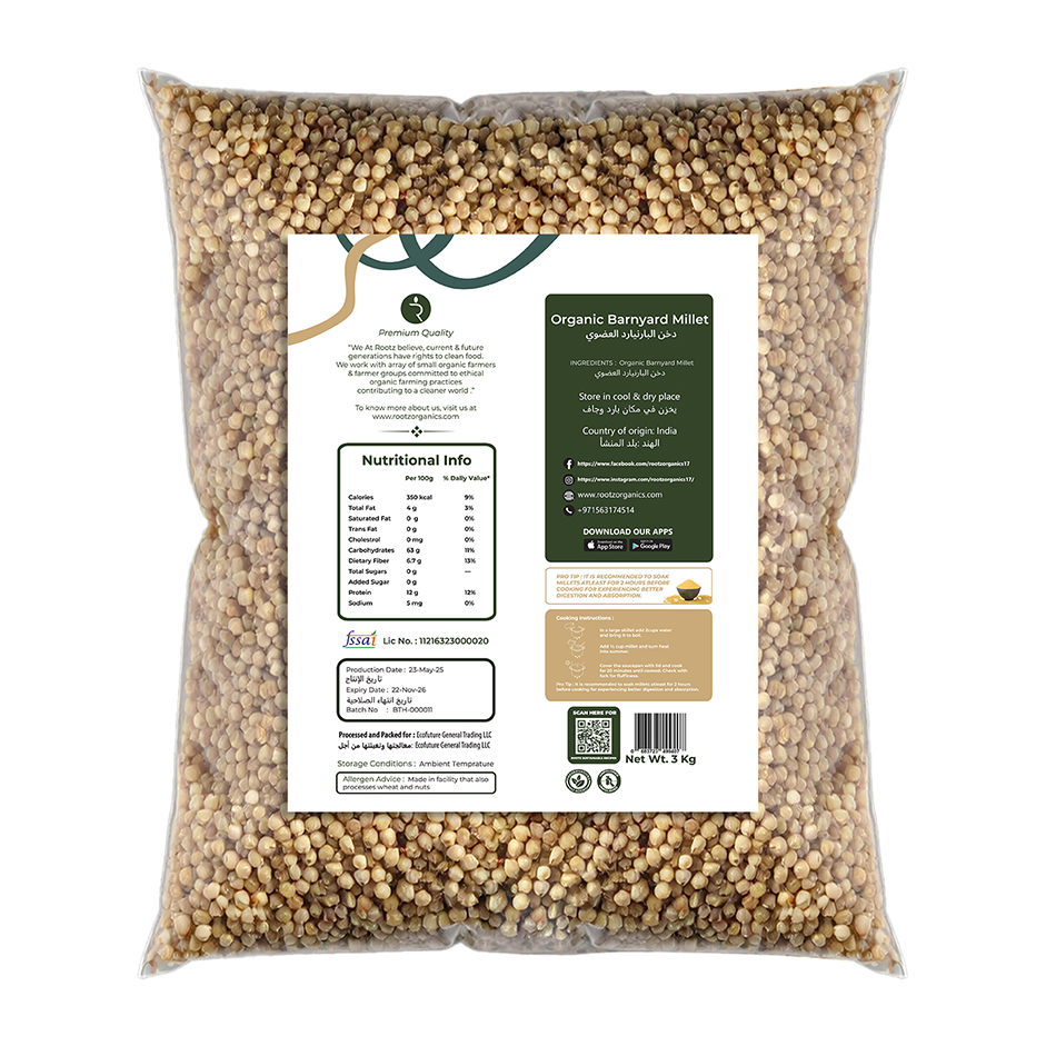 Barnyard Millet 3 Kg Bulk