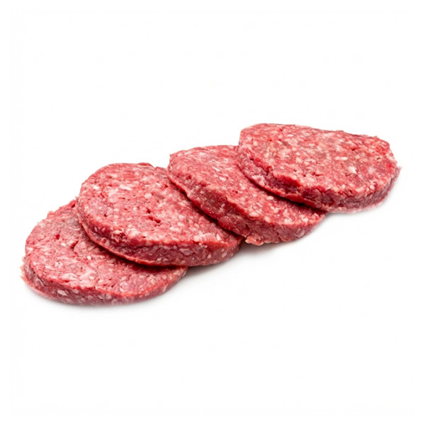 Image of Grass-Fed Beef Burger Patties (4 x 125g Patties) | Premium Gourmet Burgers  | Hormone and Antibiotic Free