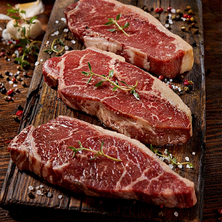 Grass Fed Beef Striploin Steak — 340g |  Australia Grass-Fed Angus | Hormone & Antibiotic Free