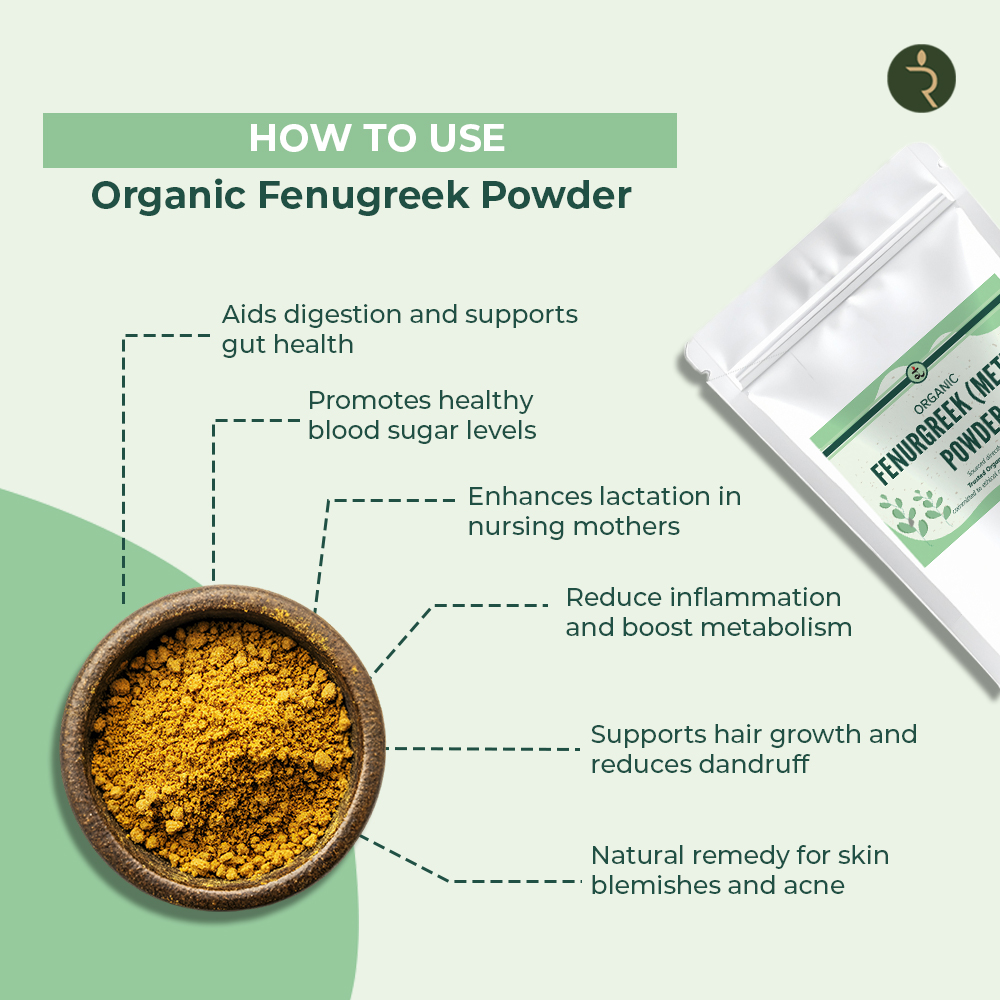 Organic Methi Powder (Fenugreek powder) 250g