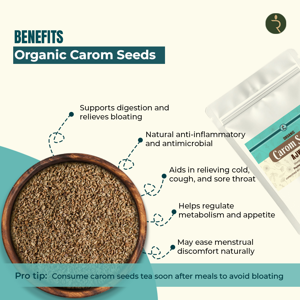 Organic Ajwain (Carom seeds) 250g