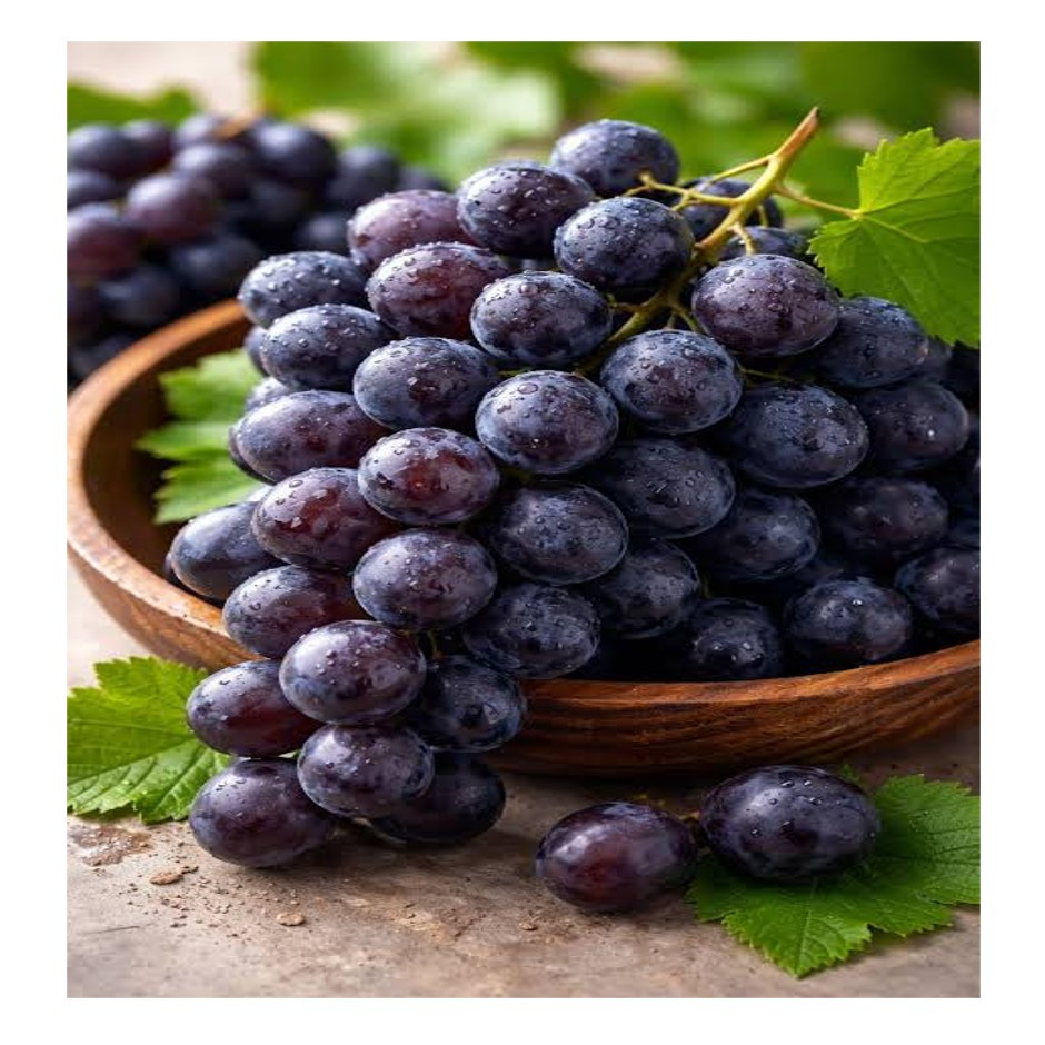 Organic Black Grapes 500g | Fresh Organic Grapes