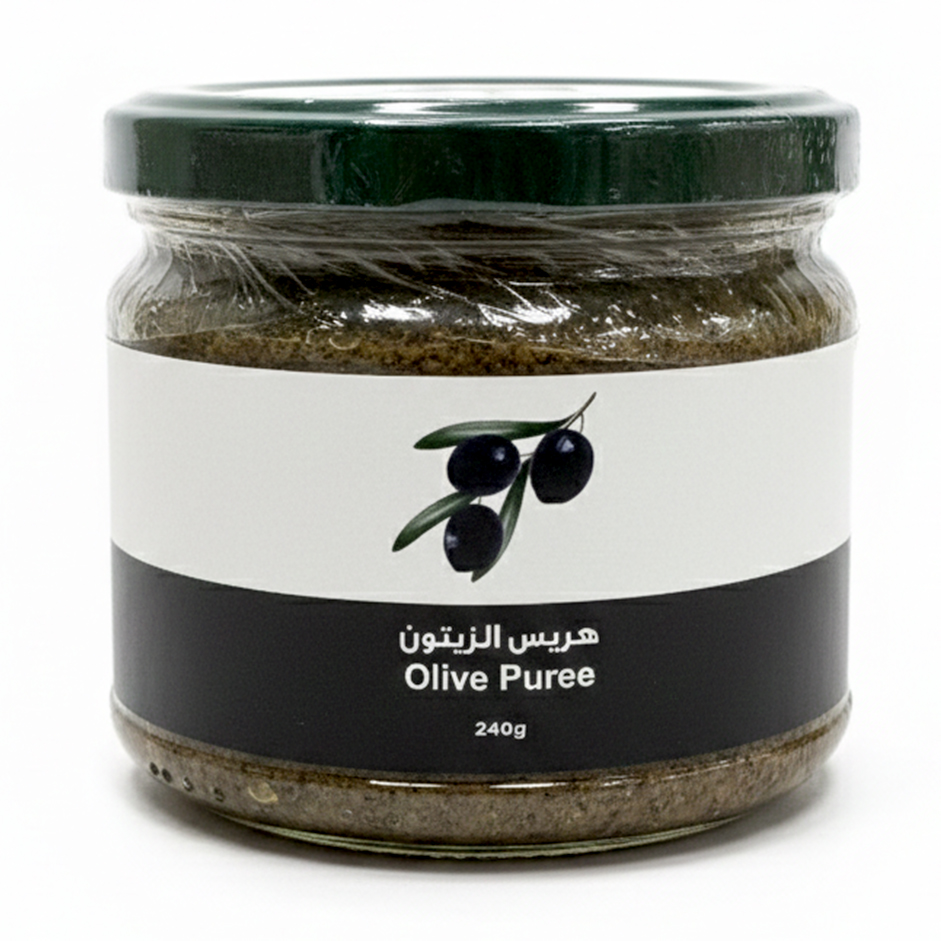 Black Olive Puree 240g – Mediterranean Olive Spread with Lemon & Mustard