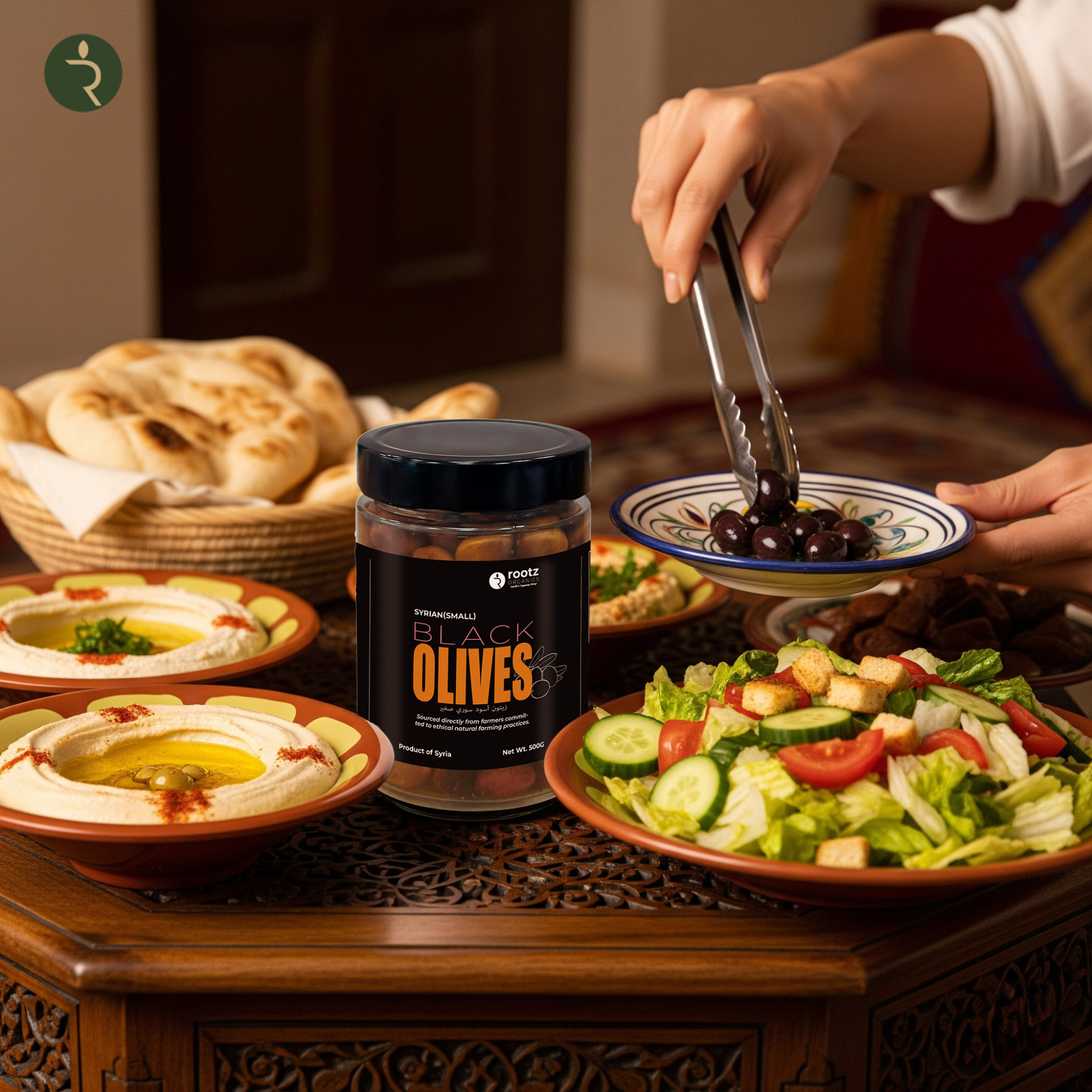 Black Olives – Small Size, 500g | Traditional Salt-Cured | Authentic Taste
