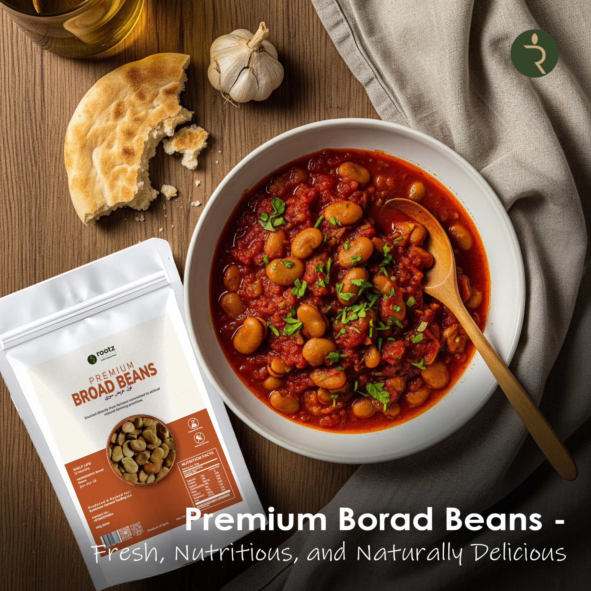 Premium Dried Broad Beans 500g – Fava Beans for Falafel, Foul Medames & Healthy Cooking