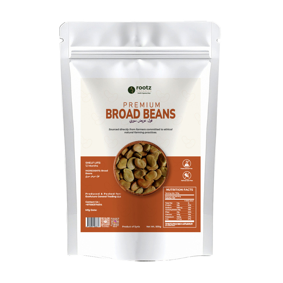 Premium Dried Broad Beans 500g – Fava Beans for Falafel, Foul Medames & Healthy Cooking