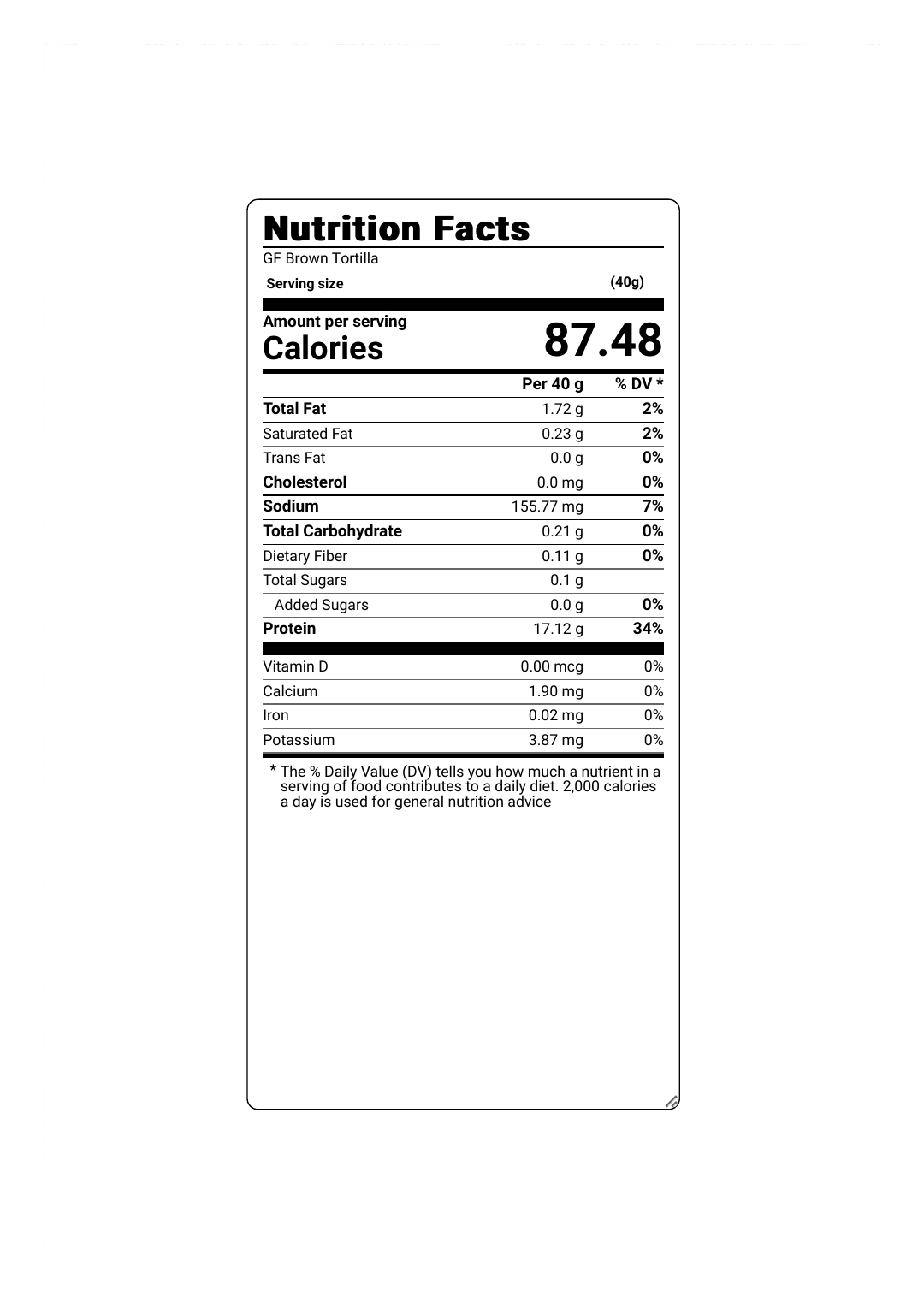 Brown Tortilla 4pcs x 40g (Pack of 3)