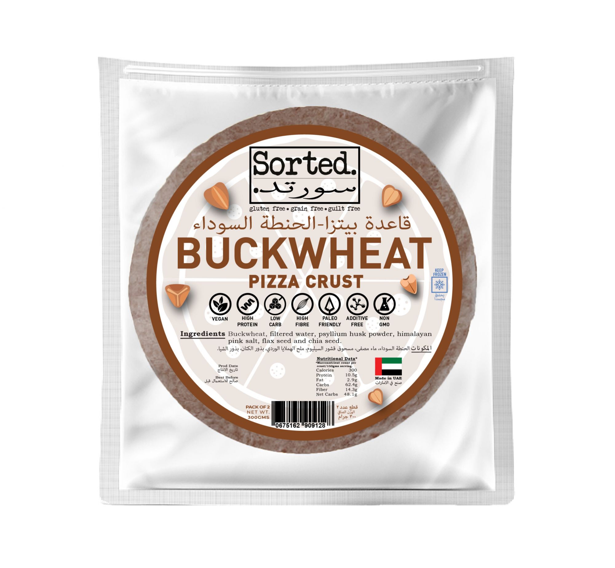 Buckwheat Crust- PACK OF 2 by Rootz Organics