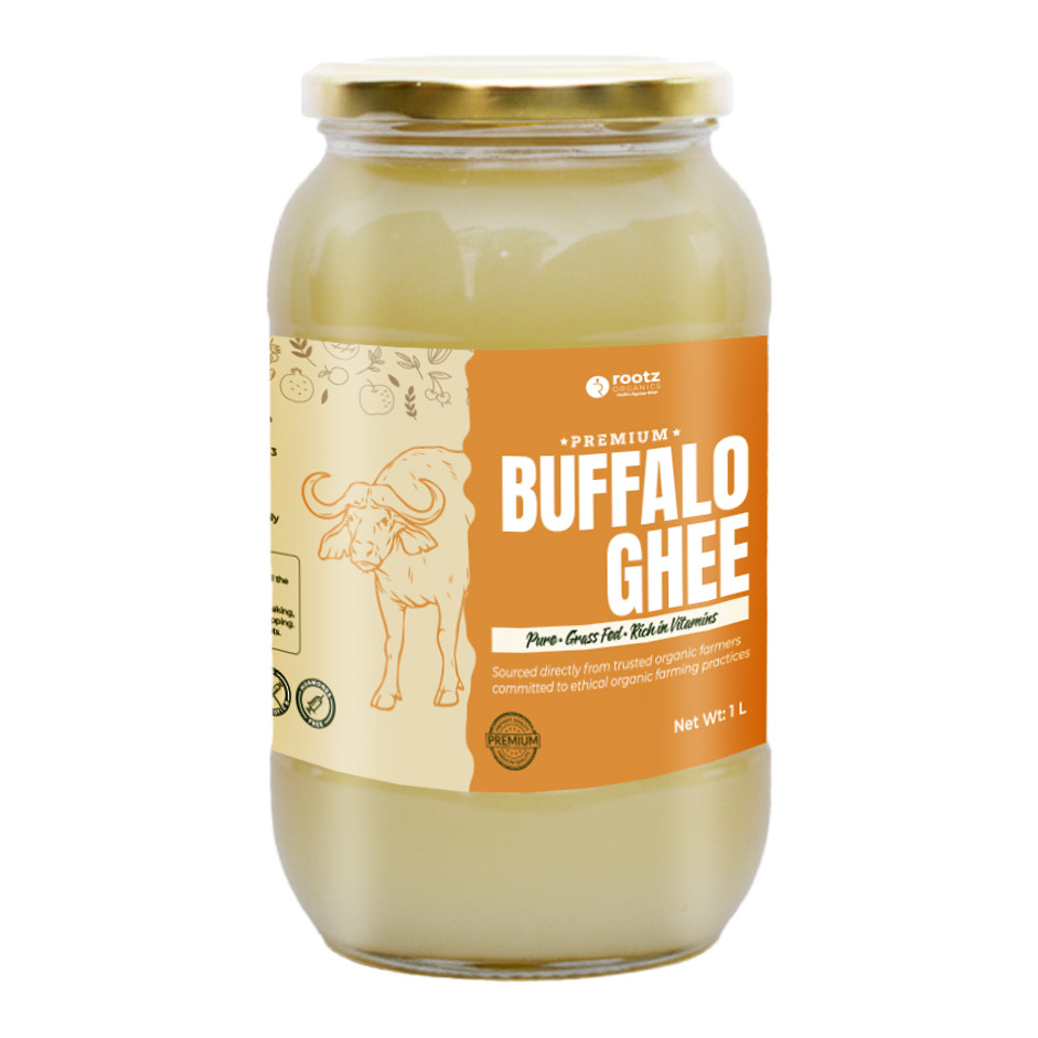 Buffalo Ghee 1L – Authentic Bilona, Grass-Fed, A2 Milk, Lactose-Free, Hand-Churned,ramadan essentials