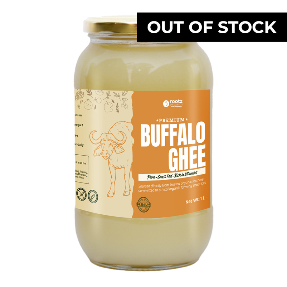 Buffalo Ghee 1L – Authentic Bilona, Grass-Fed, A2 Milk, Lactose-Free, Hand-Churned,ramadan essentials