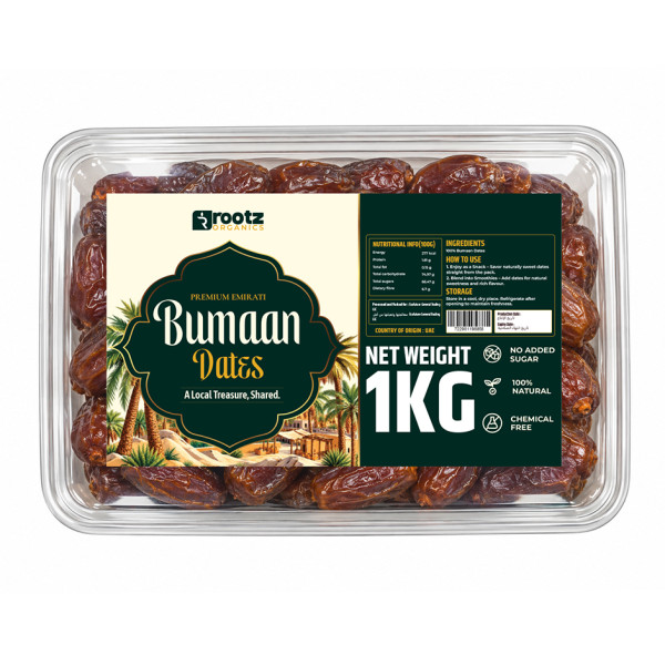 Image of Premium Bumaan Dates 1Kg – Soft &amp; Naturally Sweet Dates from UAE