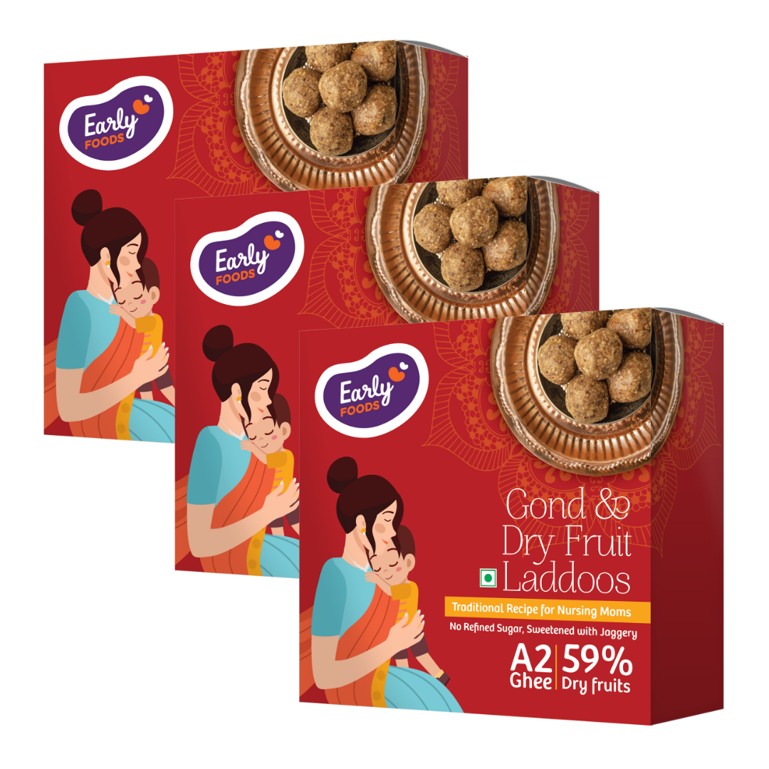 Early Foods pack of 3 - Gond & Dry Fruits Laddoo