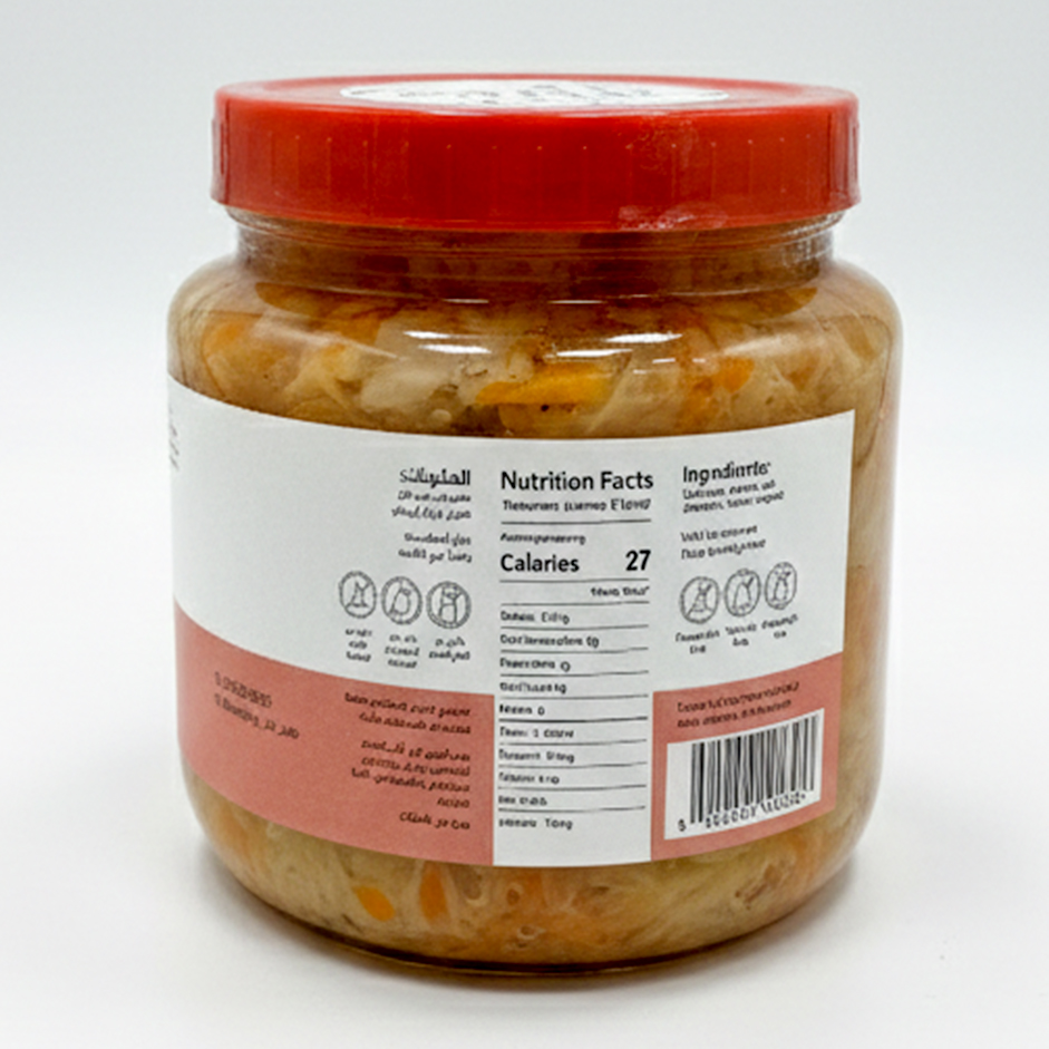 Cartedo Fermented Vegetable Slaw – Cabbage, Jalapeño, Carrot & Leek - 500g
