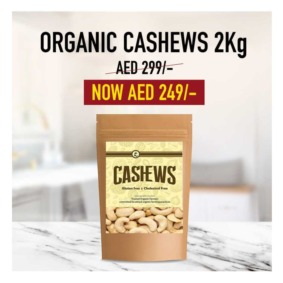 2Kg Organic Cashew